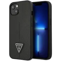 GUESS GUHCP13SPSATLK iPhone 13 mini 5,4" svart / svart hardcase SaffianoTriangle Logo