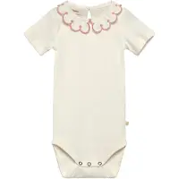 Lil´ Atelier Lil' Atelier Body k/e - Slim - NbfFundo - Coconut Melk/Rose Tan - - 1 år (80) - Kortermet body