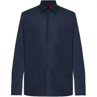 HUGO 50519812 Valerio Red Skjorte Med Lange Ermer