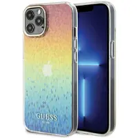 GUESS IML Faceted Mirror Disco Iridescent-etui til iPhone 12/12 Pro - flerfarget