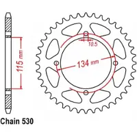 Sifam 25080cz46 Bakre Tannhjul