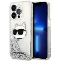 Karl Lagerfeld KLHCP14XLNHCS iPhone 14 Pro Max 6,7" sølv/sølv hardcase Glitter Choupette Head