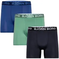 Björn Borg Boxers Microfiber 3-pakning Flerfarget Blå Mørkeblå Størrelse