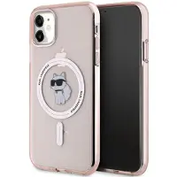 Karl Lagerfeld IML Choupette MagSafe-etui for iPhone 11 / Xr - rosa
