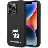 Karl Lagerfeld KLHCP14XSLCTBK iPhone 14 Pro Max 6.7" Hardcase Black/Silicone Choupette Body