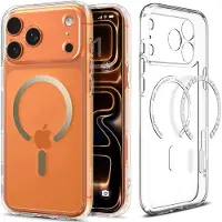 Spigen Ultra Hybrid MagSafe-etui for iPhone 17 Pro Max - gjennomsiktig gull