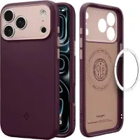 Spigen Nano Pop Mag MagSafe-etui for iPhone 17 Pro - burgunder