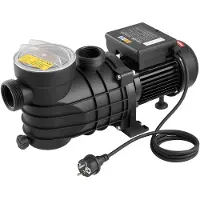 Vevor overjordisk bassengpumpe, 250 W, 11 700 l/t maks. strømning, bassengpumpe med én hastighet, AC 220–240 V, 2850 o/min, 8 m maks. hodeløft, med filterkurv og lokk, for overjordiske bassenger, bobl