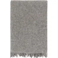 Hoie Ullpledd - 100 % ren ny ull - ullpledd - Falketind grå - 120x180 cm