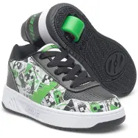 Heelys Rullesko - Kama - Svart/Hvit/Grønn m. Minecraft - - 38 - Sko