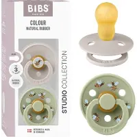 BIBS Colour Smokker - Str. 3 - 2-pack - Rund - Sopp Mix - - 18+md - Smokk
