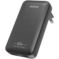 Dudao GaN USB-reiselader 65W med USB og USB-C PD - Svart