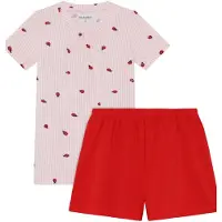 Minymo T-skjorte og Shorts Sett Peach Blush (116 / 6 år)