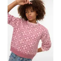 Vero moda Inga oversized genser rund hals lys rosa (146/152)