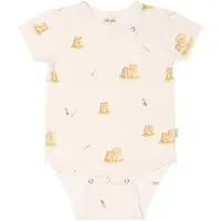 Petit Piao Body S/S Printed Castle (92 / 2 år)
