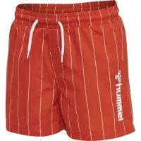 Hummel Chill Board Badeshorts Orange Stripete (146 / 11 år)