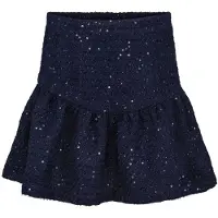 Vilje & Ve Laila Bouclé-Skjørt Med Paljetter Midnight Navy (134 / 9 år)
