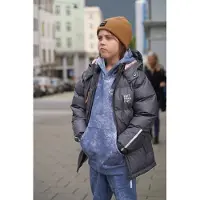 Kattnakken Boblejakke Sludd Junior Kattesvart (9-10 år)