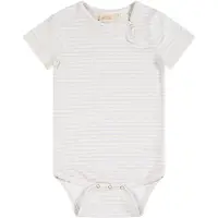 Petit Piao Body S/S Printed Pearl Blue/Offwhite (92 / 2 år)