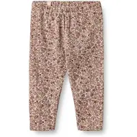 Wheat Jersey Leggings Jules Grey Rose Flowers (92 / 2 år)