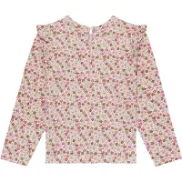 Minymo Genser - AOP - White Swan - - 3 år (98) - Genser