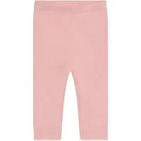 Minymo Leggings - Rib - Modal/Bomull - Sølv Rosa - - 62 - Leggings