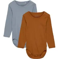 Minymo Bodyer I/e - 2-pack - Ashley Blue - - 68 - Langermet Body
