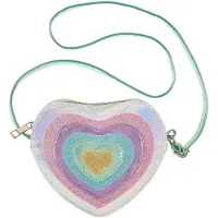 Souza Veske - Cilou Heart - Sølv/Multi Glitter - - OneSize - Veske