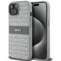 DKNY Dkhcp15mprthsle Iphone 15 Plus14 Plus 6.7 Bezowy Leather Mono Stripe Telefondeksel