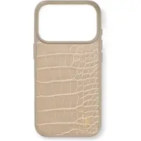 IDEAL OF SWEDEN Vegan Leather Case MagSafe iPhone 17 Pro Max Warm Beige Croco