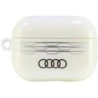 Audi IML-etui med geometrisk mønster til AirPods Pro 2 – hvit
