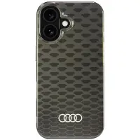Audi IML-søm mønster MagSafe iPhone 16 6,1" svart/svart hardcase AU-IMLMIP16-Q5/D3-BK