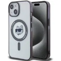 Karl Lagerfeld KLHMP15MHCHNOTK iPhone 15 Plus 6.7" Clear Hardcase IML Choupette's Head MagSafe