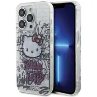 Hello Kitty IML Kitty On Bricks Graffiti-etui for iPhone 13 Pro Max - hvit