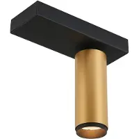 Loom Design LED-taklampe X-Beam, 1 lyskilde, svart/gull