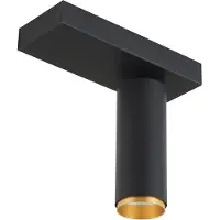 Loom Design LED-downlight X-Beam, 1 lyskilde, svart