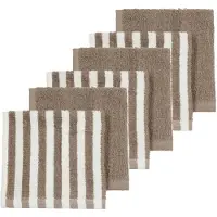Meyco Baby Fat Stripe 30x30 Cm Ansiktshåndkle 6 Enheter