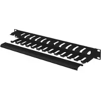 Lanberg AK-1704-B kabelorganisator 19 1U, Type A, svart