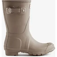 Hunter for woman. WFS1000RMA Original Short Boots taupe (38), Flat, None, Casual, PVC