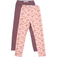 Minymo Leggings - 2-pack - Misty Rose - - 4 år (104) - Leggings