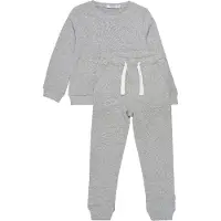 Minymo Joggedress - Grå Melert - - 4 år (104) - Joggedress