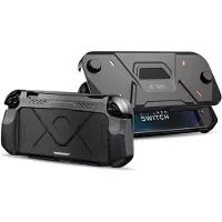 Tech-Protect Carbonox-etui for Nintendo Switch 2 - Svart