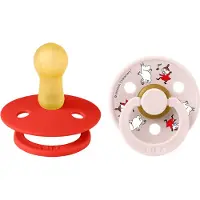 BIBS x MOOMIN Colour Smokker - Str. 2 - 2-pack - Candy Apple Mix - - 6-18 md - Smokk