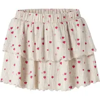 Name it Skjørt - NmfJelly - Skort - Peyote Melange/Strawberry - - 2 år (92) - Skjørt