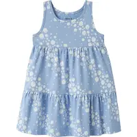 Name it Kjole - NmfVigga - Serenity/White Flower - - 3 år (98) - Kjole
