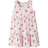 Name it Kjole - NmfVigga - Vugge Rosa/Kirsebær - - 6 år (116) - Kjole