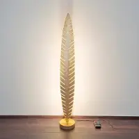 Holländer Gulvlampe PIETRO, gullfarget, høyde 152 cm, metall, 6 x G4