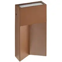 LUCANDE utendørs LED-vegglampe Kaholo, brun, CCT, IP44