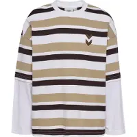 Hummel Genser - HmlJr Silly - Sølv Mink m. Striper - - 9-10 år (134-140) - Genser