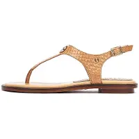 Martinelli for woman. 1535-B006G Beige Mazzini Leather Sandals (38), Flat, 1 to 3 cm, Buckle, Casual, Classic